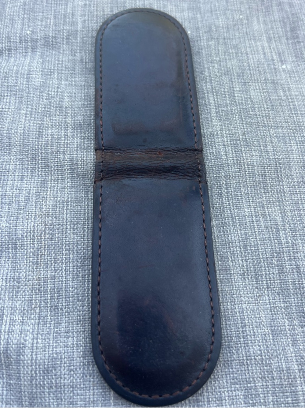 Coach Dark Brown Leather Money Clip - Picture 3 of 4